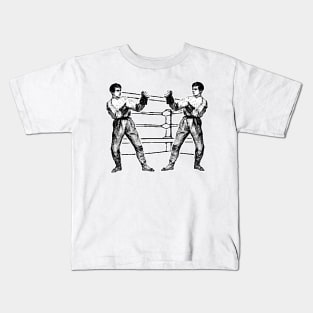 Boxing fight with gloves and boxer Kids T-Shirt